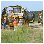 Buried cable and conduit photo